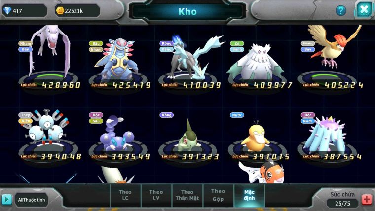 Mã : #TTS6120 - S1874 - Top 14 - V10 Zyugarde Latios bá chủ mes lati đua top bao ngon