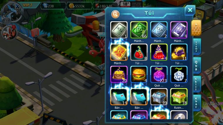Mã : #TTS6116 - S1406 - V7 - Kyurem Unvoa Drak ho-oh Sáng thế nhiều pet ht