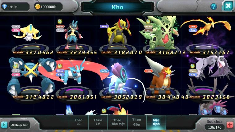 Mã : #TTS6121 - S1373 - V12 - 575 Sách Ho-oh cộng hưởng dynamax Yvetal bá chủ Thần gió bá chủ nhiều pet huyền thoại