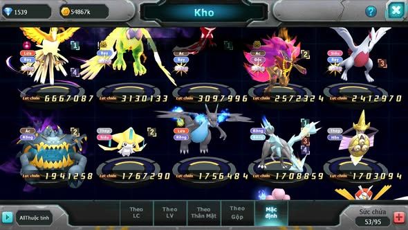 Mã : #TTS6130 - S1728 - Ho-oh dynamax thần gió bc yvetal btaa bc ugia boss độc nhiều pet ht