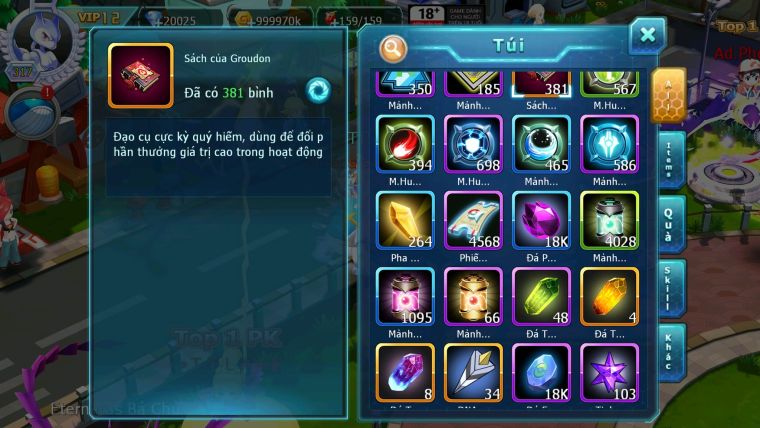 Mã : #TTS6127 - S1288 - Top42 - V12 - 20K KC - 380 SÁCH - PALKIA cộng hưởng full ss Kyogre bc rắn băng bc WB bá chủ Kyurem Unvoa