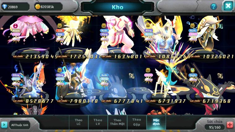 Mã : #TTS6133 - S430 - V12 - 20K KC - 997 SÁCH - Diancie dyanamx ho-oh bc palkia bc Unvoa wb bc