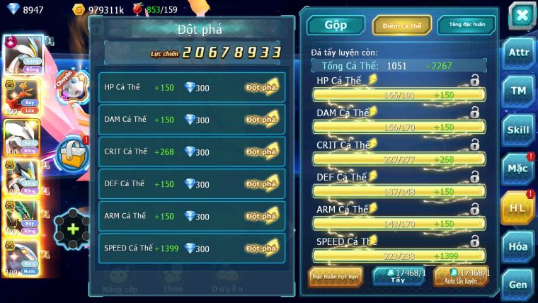 Mã : #TTS6131 - S1108 - V9 - Top46 - 1K1 Sách - White cộng hưởng dynamax Ho-oh bc Unvoa Black bc cặp lati bc nhiều pet ht bc