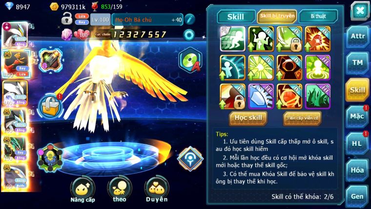 Mã : #TTS6131 - S1108 - V9 - Top46 - 1K1 Sách - White cộng hưởng dynamax Ho-oh bc Unvoa Black bc cặp lati bc nhiều pet ht bc
