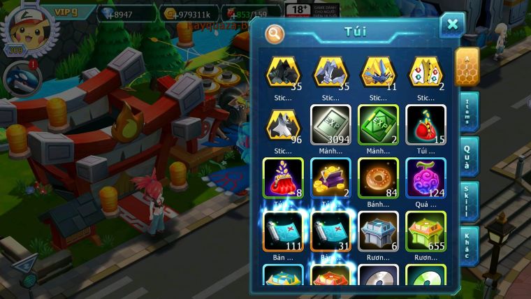 Mã : #TTS6131 - S1108 - V9 - Top46 - 1K1 Sách - White cộng hưởng dynamax Ho-oh bc Unvoa Black bc cặp lati bc nhiều pet ht bc