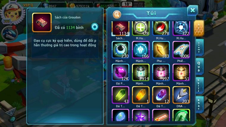 Mã : #TTS6131 - S1108 - V9 - Top46 - 1K1 Sách - White cộng hưởng dynamax Ho-oh bc Unvoa Black bc cặp lati bc nhiều pet ht bc