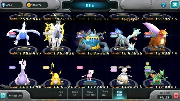 Mã : #TTS6137 - S1640 - Diancie bá chủ Unvoa sakataka Rắn băng bc cặp lati nhiều pet ht