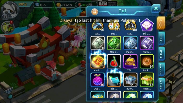 Mã : #TTS6137 - S1640 - Diancie bá chủ Unvoa sakataka Rắn băng bc cặp lati nhiều pet ht