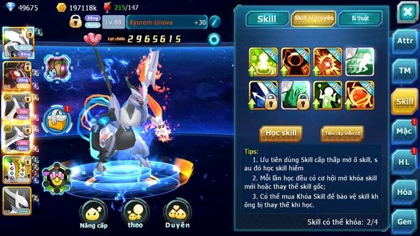 Mã : #TTS6150 - S1840 - V10 - 50K KC Kyurem Unvoa Zygarde flare Cặp lati bá chủ nhiều pet huyền thoại