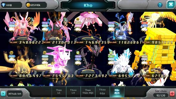 Mã : #TTS6148 - S1288 - V14 - Top11 - White Black cộng hưởng dynamax Diancie bá chủ Unvoa Ho-oh bc nhiều pet bá chủ