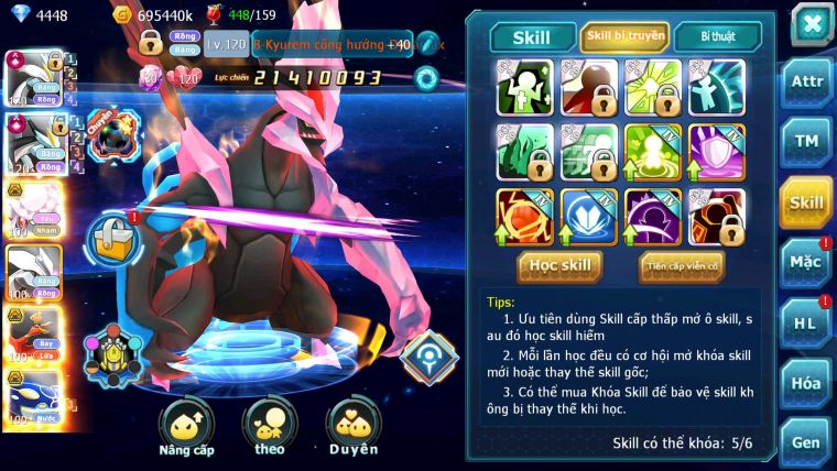 Mã : #TTS6148 - S1288 - V14 - Top11 - White Black cộng hưởng dynamax Diancie bá chủ Unvoa Ho-oh bc nhiều pet bá chủ