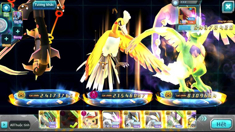 Mã : #TTS6147 - S34 - Top17 - V12 - Rayquaza bá chủ ho-oh dyanamx Pikachu dyanamx raikou bc Unvoa wb bc nhiều pet huyền thoại