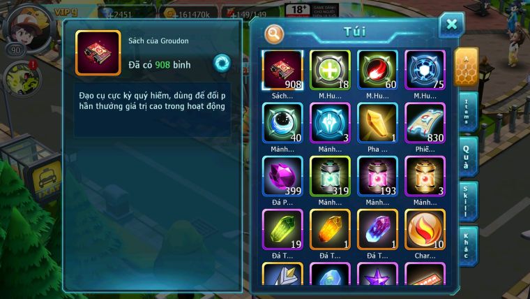 Mã : #TTS6144 - S1810 - V9 - 900 Sách Diancie bá chủ Kyurem unvoa tapu fini mes nhiều pet ht