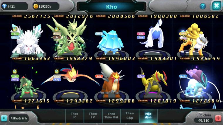 Mã : #TTS6143 - S1840 - V12 - 2K4 Sách Top36 - Kyurem Unvoa Palkia bc drak ho-oh cặp lati bc nhiều pet ht