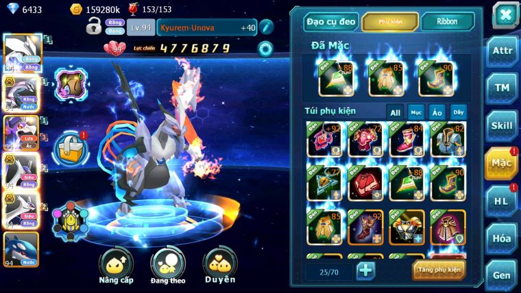 Mã : #TTS6143 - S1840 - V12 - 2K4 Sách Top36 - Kyurem Unvoa Palkia bc drak ho-oh cặp lati bc nhiều pet ht