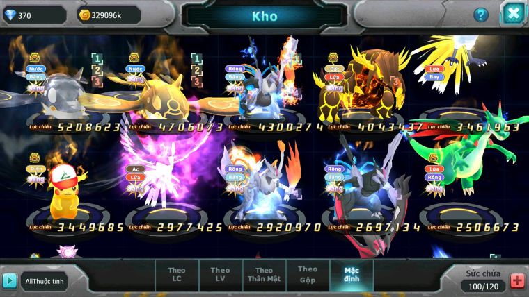 Mã : #TTS6140 - S1611 - V11 - Cặp cá bá chủ Unvoa wb qvld bc ho-oh pikachu bc nhiều pet ht