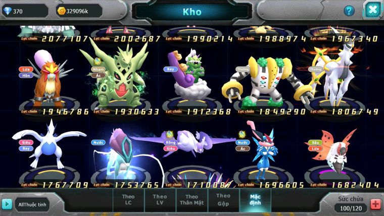 Mã : #TTS6140 - S1611 - V11 - Cặp cá bá chủ Unvoa wb qvld bc ho-oh pikachu bc nhiều pet ht