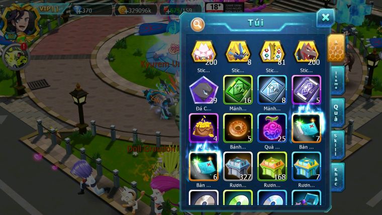 Mã : #TTS6140 - S1611 - V11 - Cặp cá bá chủ Unvoa wb qvld bc ho-oh pikachu bc nhiều pet ht