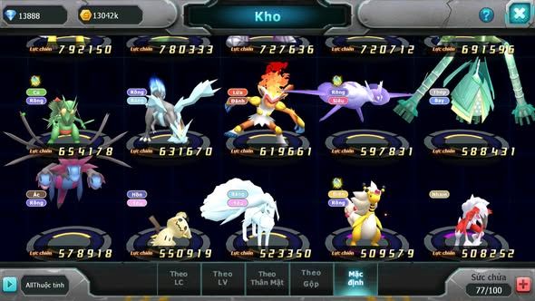 Mã : #TTS6155 - S1839 - V10 - 13K KC - Kyurem Unvoa Drak ho-oh Ho-oh Lugia sáng thế nhiều pet ht
