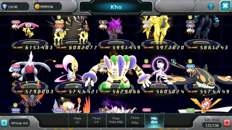 Mã : #TTS6152 - S583 - Top 19 - V15 - 1K4 Sách 15K KC - Hoopa bá chủ Ho-oh dynamax Giratina cộng hưởng Yvetal bc thần gió bc nhiều pet bá chủ