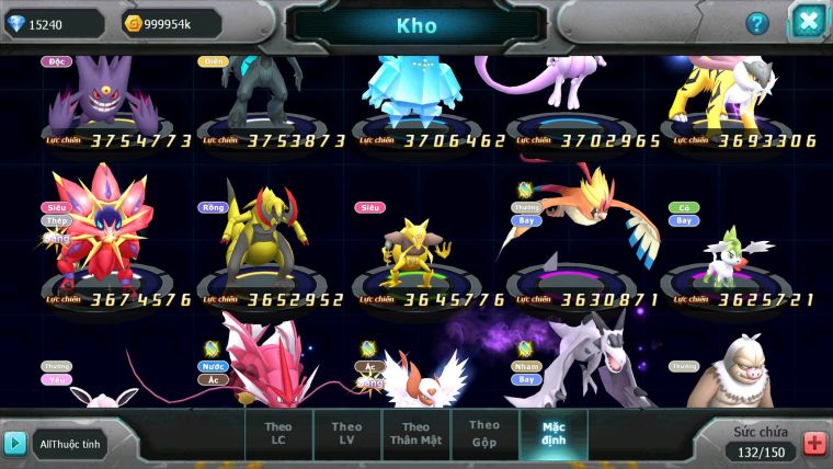 Mã : #TTS6152 - S583 - Top 19 - V15 - 1K4 Sách 15K KC - Hoopa bá chủ Ho-oh dynamax Giratina cộng hưởng Yvetal bc thần gió bc nhiều pet bá chủ