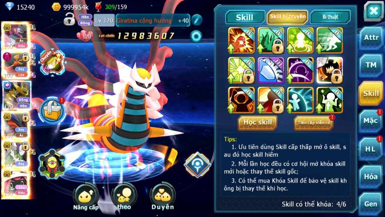 Mã : #TTS6152 - S583 - Top 19 - V15 - 1K4 Sách 15K KC - Hoopa bá chủ Ho-oh dynamax Giratina cộng hưởng Yvetal bc thần gió bc nhiều pet bá chủ