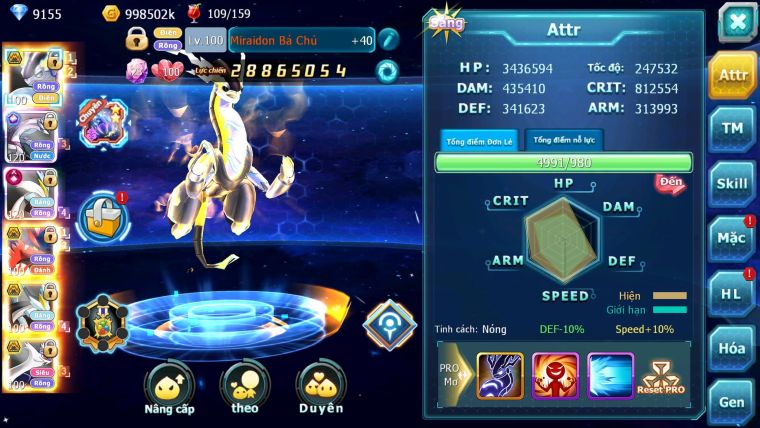 Mã : #TTS6164 - S1735 - V15 - Top4 - Miraidon & Koraidon Bá chủ Palkia cộng hưởng White cộng hưởng dynamax