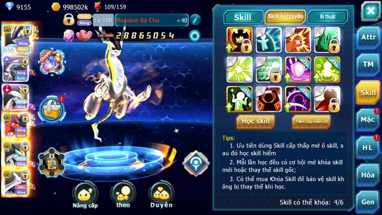 Mã : #TTS6164 - S1735 - V15 - Top4 - Miraidon & Koraidon Bá chủ Palkia cộng hưởng White cộng hưởng dynamax