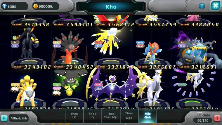 Mã : #TTS6160 - S1669 - Top7 - V15 - Miraidon bá chủ & Koraidon Bá chủ Palkia bá chủ Kyurem Unvoa  - White Black bá chủ Nhiều Pet HT
