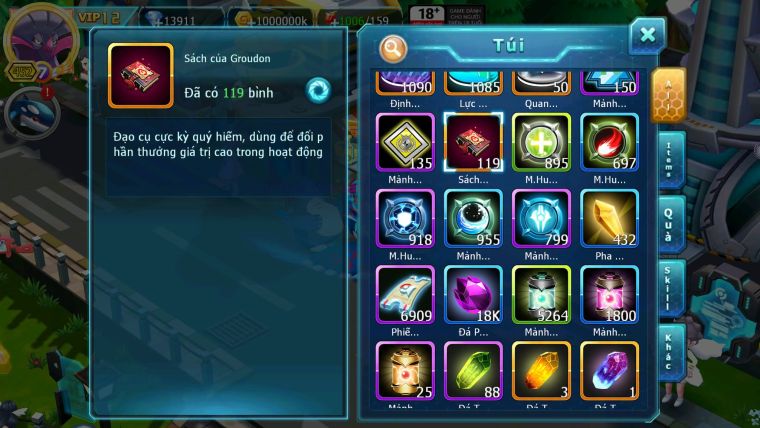 Mã : #TTS6168 - S975 - Top 23-  V12 - Ho-oh cộng hưởng dyanamx palkia bc White dynamax Unvoa black bc qvbc bc nhiều pet huyền thoại