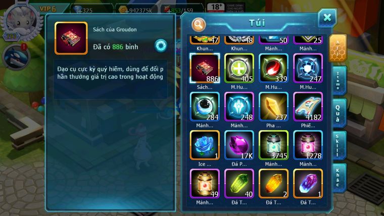 Mã : #TTS6170 - S1088 - Top34 -V6 - 886 Sách Palkia cộng hưởng full ss Cặp cá bc Wb cặp lati bá chủ nhiều pet ht