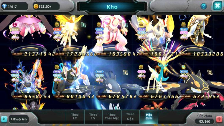 Mã : #TTS6169 - S430 - V12 - 22K Kc Top45 - 997 Sách Diancie dynamax ho-oh bá chủ palkia bc white black bc kyurem Unvoa