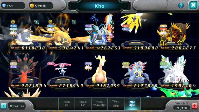 Mã : #TTS6173 - S1794 - V9 - 1K Sách - QVBC Bá chủ kyogre bc unvoa ho-oh qvld nhiều pet ht