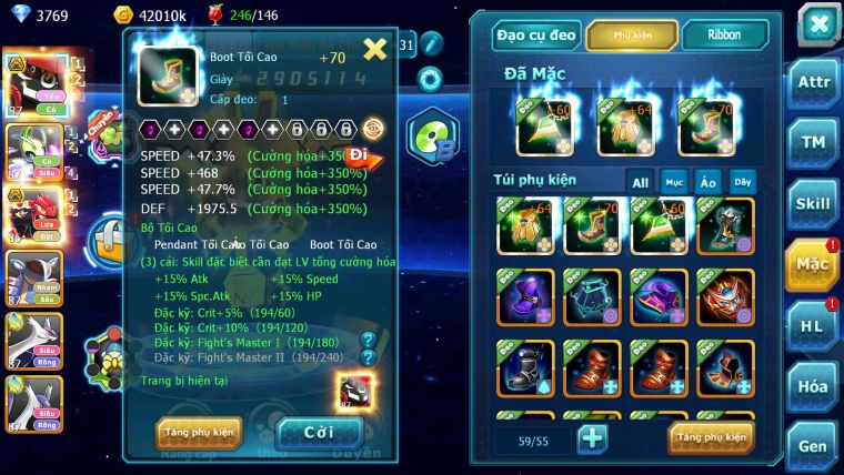 Mã : #TTS6174 - S1837 - V9 - Tapu bulu bá chủ Celebi groudon bc nhiều pet ht
