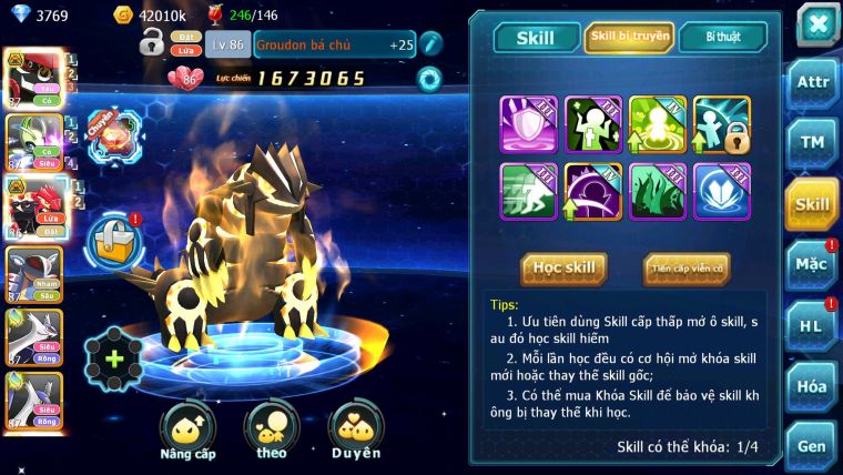 Mã : #TTS6174 - S1837 - V9 - Tapu bulu bá chủ Celebi groudon bc nhiều pet ht