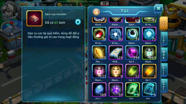 Mã : #TTS6174 - S1837 - V9 - Tapu bulu bá chủ Celebi groudon bc nhiều pet ht