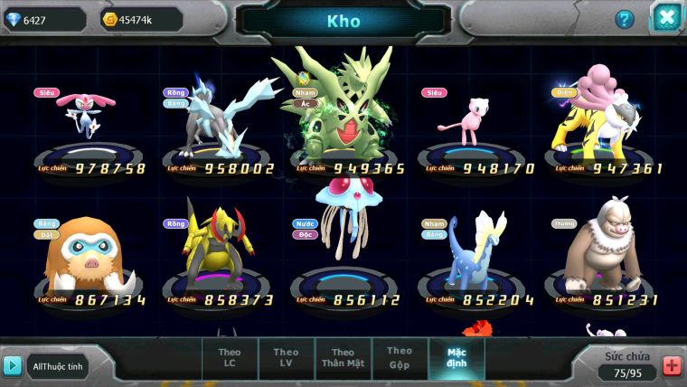Mã : #TTS6171 - S1855 - Top8PK - V8 - Kyurem Unvoa Cặp lati bá chủ đua top cực ngon
