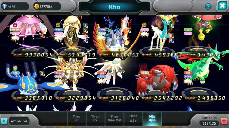 Mã : #TTS6181 - S1521 - V12 - Diancie dyanamx tapu fini bc unvoa xerm bc mew giáp bá chủ