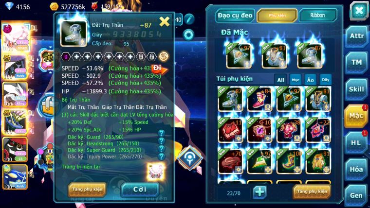 Mã : #TTS6181 - S1521 - V12 - Diancie dyanamx tapu fini bc unvoa xerm bc mew giáp bá chủ
