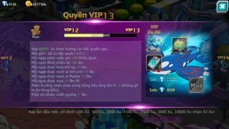 Mã : #TTS6181 - S1521 - V12 - Diancie dyanamx tapu fini bc unvoa xerm bc mew giáp bá chủ