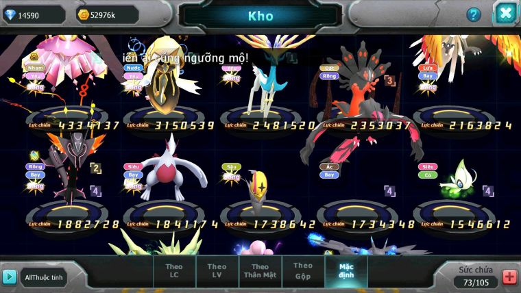 Mã : #TTS6189 - S1828 - V13 - 518 Sách Diancie bc tapu fini bc xerm zygarde ho-oh yvetal rayquaza nhiều pet ht