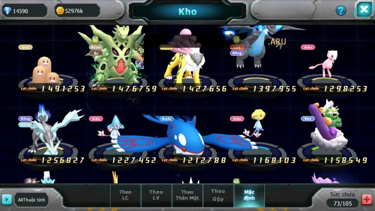 Mã : #TTS6189 - S1828 - V13 - 518 Sách Diancie bc tapu fini bc xerm zygarde ho-oh yvetal rayquaza nhiều pet ht