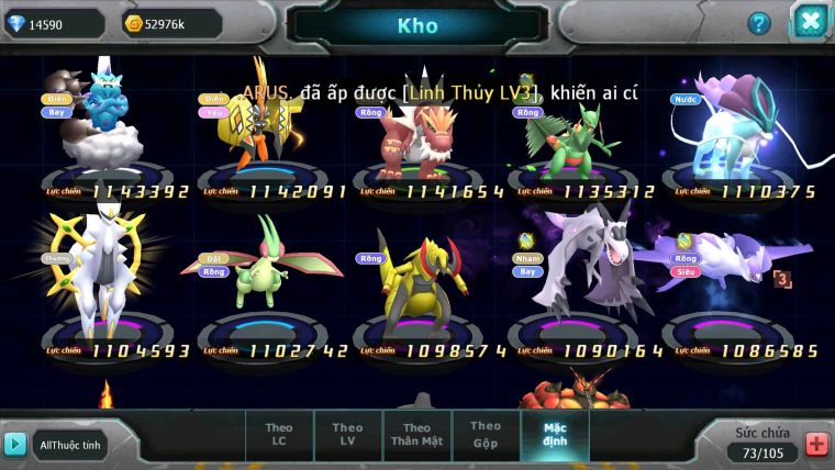 Mã : #TTS6189 - S1828 - V13 - 518 Sách Diancie bc tapu fini bc xerm zygarde ho-oh yvetal rayquaza nhiều pet ht