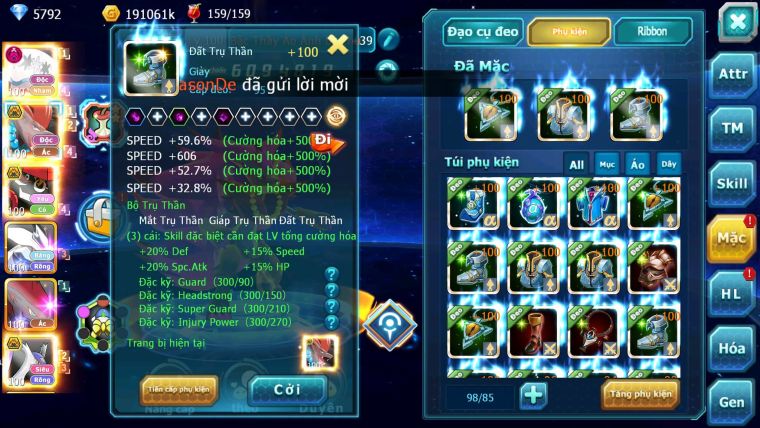Mã : #TTS6188 - S1778 - V12 - Top45 - Nihilego Bá chủ dynamax bật thầy ảo ảnh bá chủ Tapu bulu bá chủ unvoa cặp lati bc zygarede