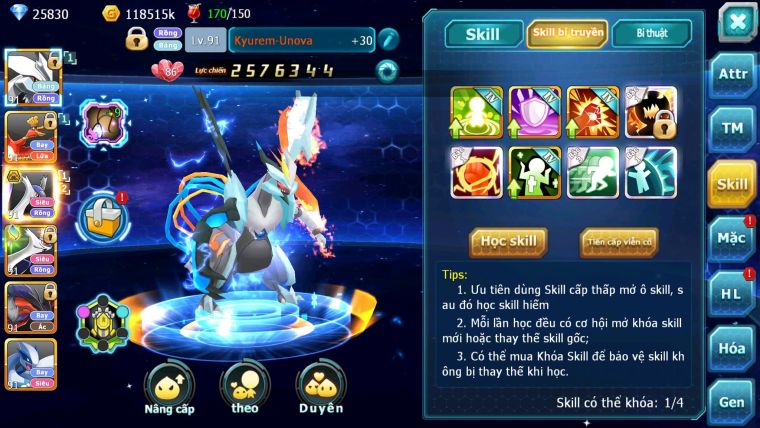 Mã : #TTS6187 - S1821 - 25K KC - 260 Sách Kyurem Unvoa Hooh latias bc latios nhiều pet ht