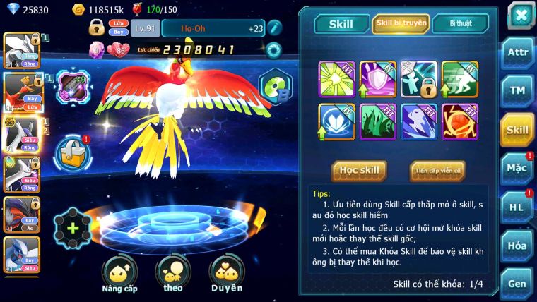 Mã : #TTS6187 - S1821 - 25K KC - 260 Sách Kyurem Unvoa Hooh latias bc latios nhiều pet ht