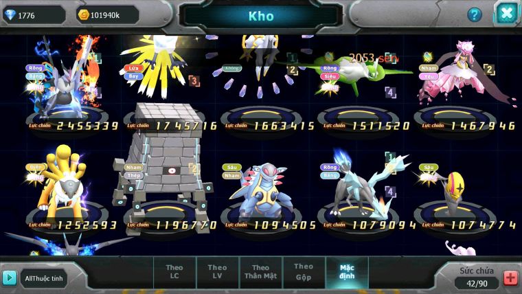 Mã : #TTS6186 - S1846 - V11 - 500 Sách Kyurem Unvoa ho-oh sáng thế diancie raikou nhiều pet ht