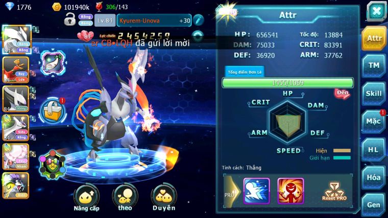 Mã : #TTS6186 - S1846 - V11 - 500 Sách Kyurem Unvoa ho-oh sáng thế diancie raikou nhiều pet ht