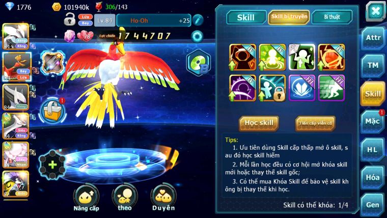 Mã : #TTS6186 - S1846 - V11 - 500 Sách Kyurem Unvoa ho-oh sáng thế diancie raikou nhiều pet ht
