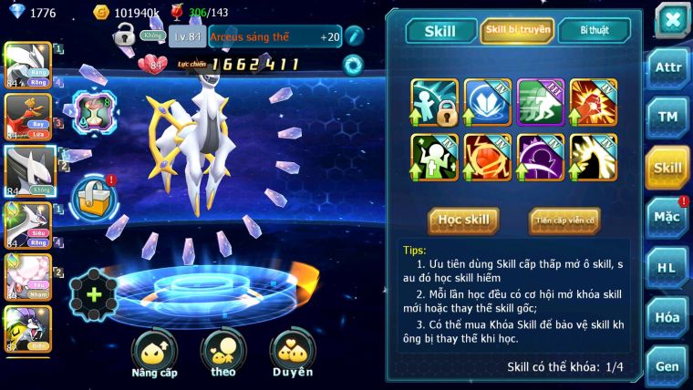 Mã : #TTS6186 - S1846 - V11 - 500 Sách Kyurem Unvoa ho-oh sáng thế diancie raikou nhiều pet ht